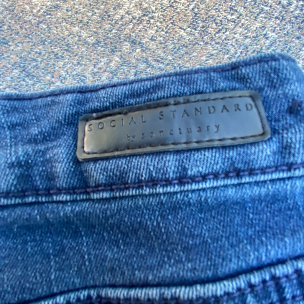 Social Standard by Sanctuary Jeans Straight Leg Baggy Fit Blue Denim size 8 29 - Picture 12 of 13